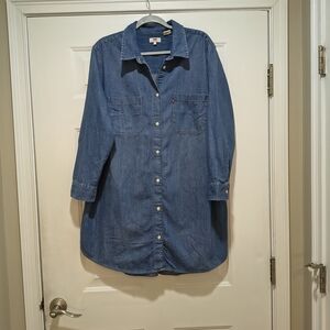 Levi's Denim Shirt Dress/Tunic Size 2X